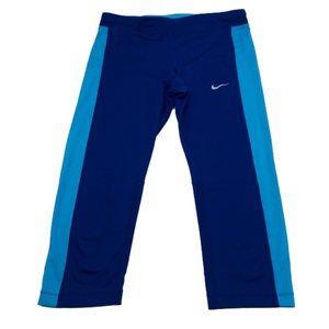 Nike Dri-Fit Capri Leggings Royal And Aqua Blue